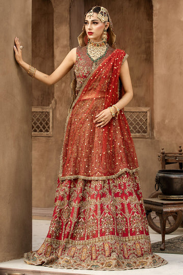 Motifz | Couture Wedding Wear | 0089-ETHEREAL HAND EMBELLISHED RAW SILK STITCHED