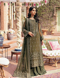 SIFA Crinkle Chiffon Embroidered 3Pc Suit - GHAZAL - House Of Hania