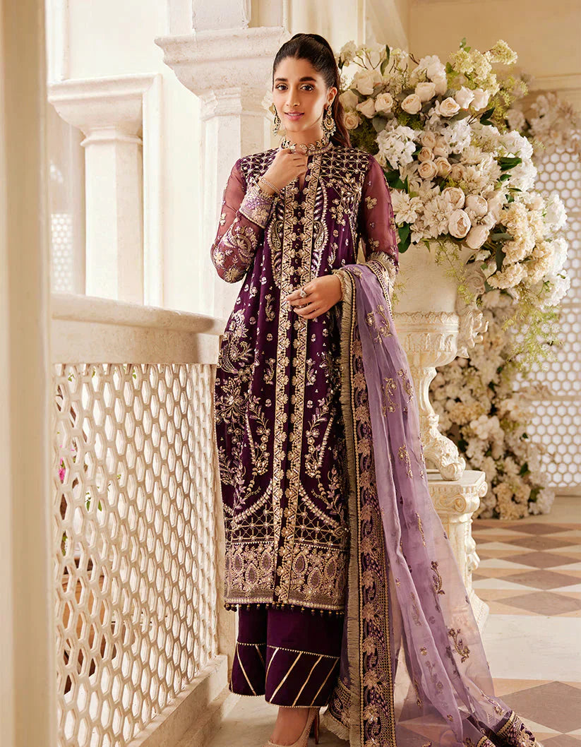 SIFA Sajli Festive Formal Embroidered 3Pc Suit S04 - INARA - House Of Hania