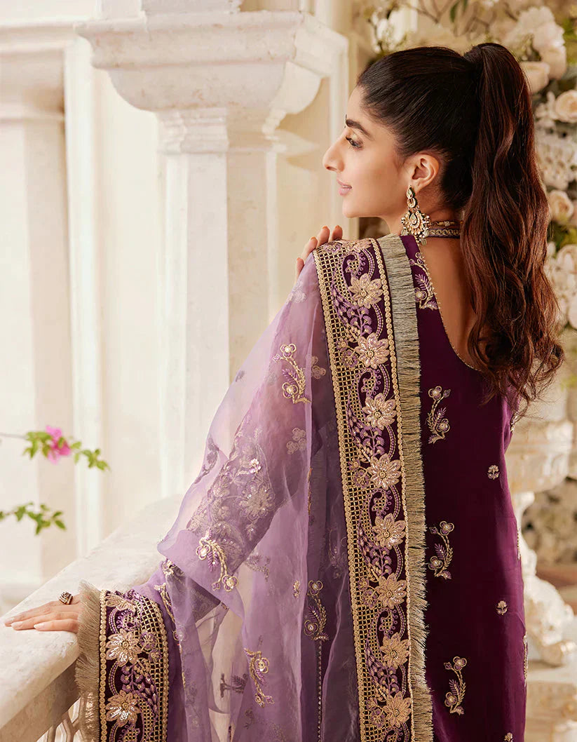 SIFA Sajli Festive Formal Embroidered 3Pc Suit S04 - INARA - House Of Hania