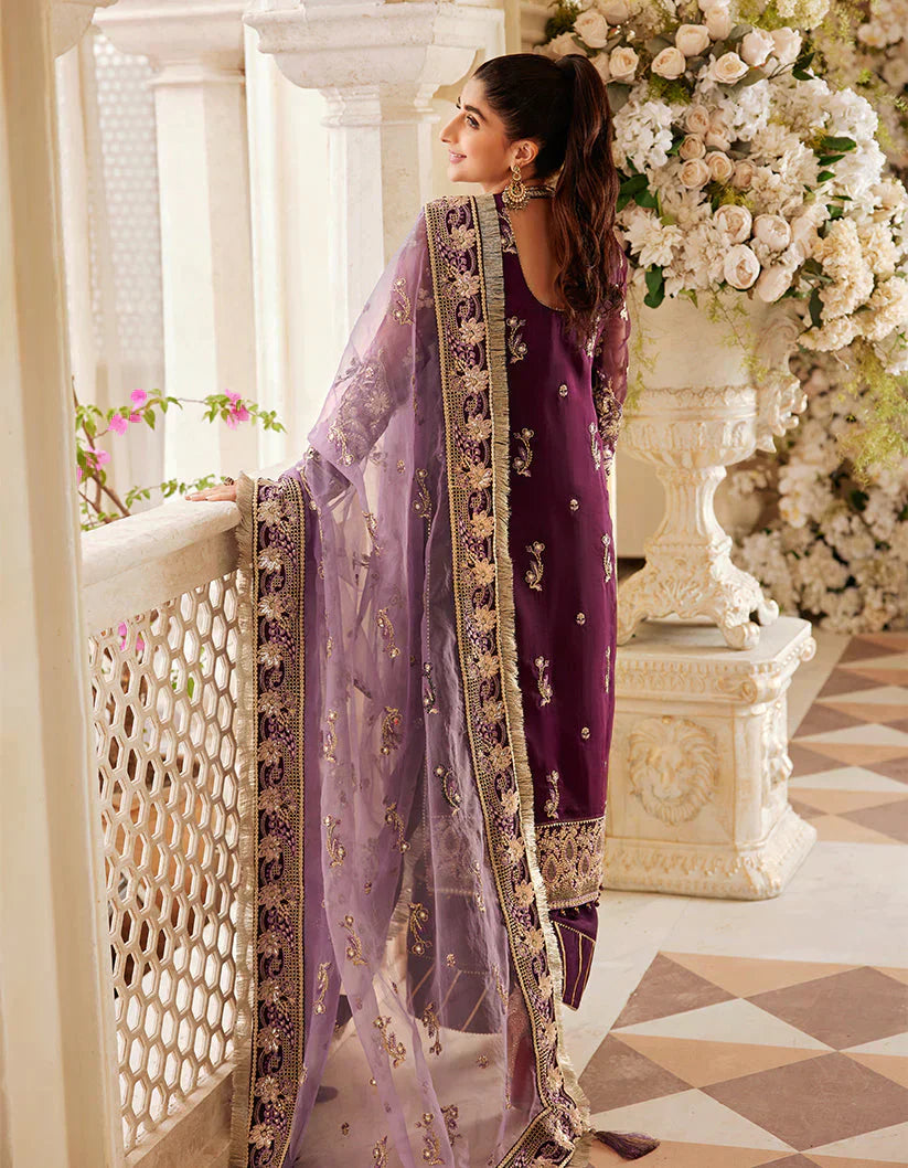 SIFA Sajli Festive Formal Embroidered 3Pc Suit S04 - INARA - House Of Hania