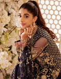 SIFA Sajli Festive Formal Embroidered 3Pc Suit S05 - BLUE JADE - House Of Hania