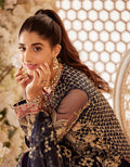 SIFA Sajli Festive Formal Embroidered 3Pc Suit S05 - BLUE JADE - House Of Hania