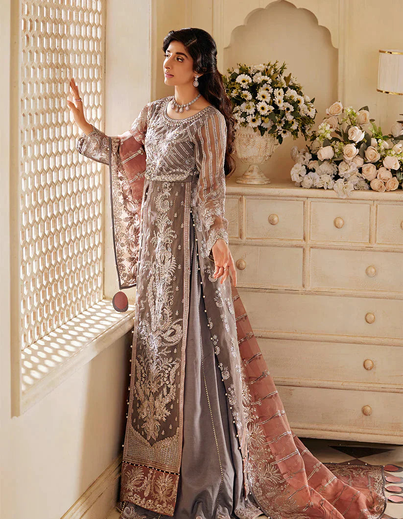 SIFA Sajli Festive Formal Embroidered 3Pc Suit S06 - MERAKI - House Of Hania