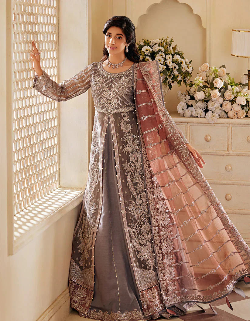 SIFA Sajli Festive Formal Embroidered 3Pc Suit S06 - MERAKI - House Of Hania