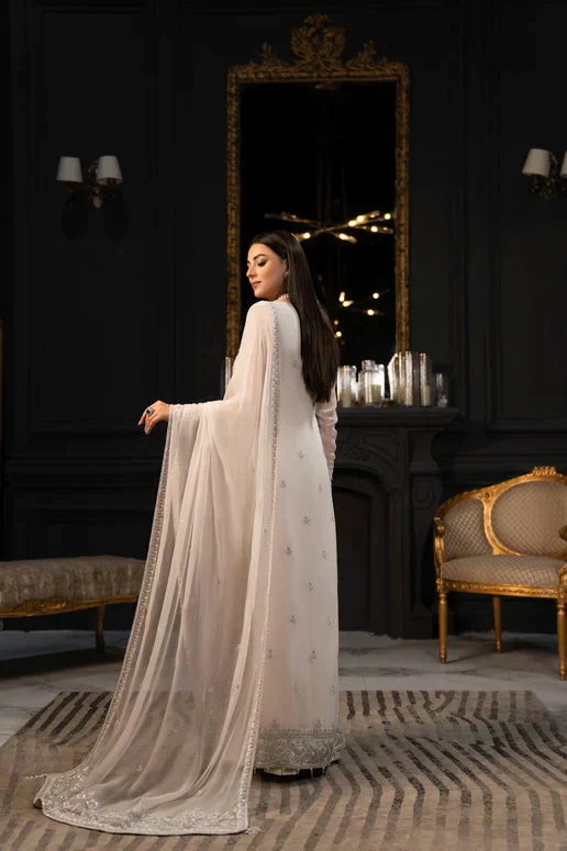 SIFA Valentino Embroidered Chiffon 3 Piece Suit - Amelie - House Of Hania
