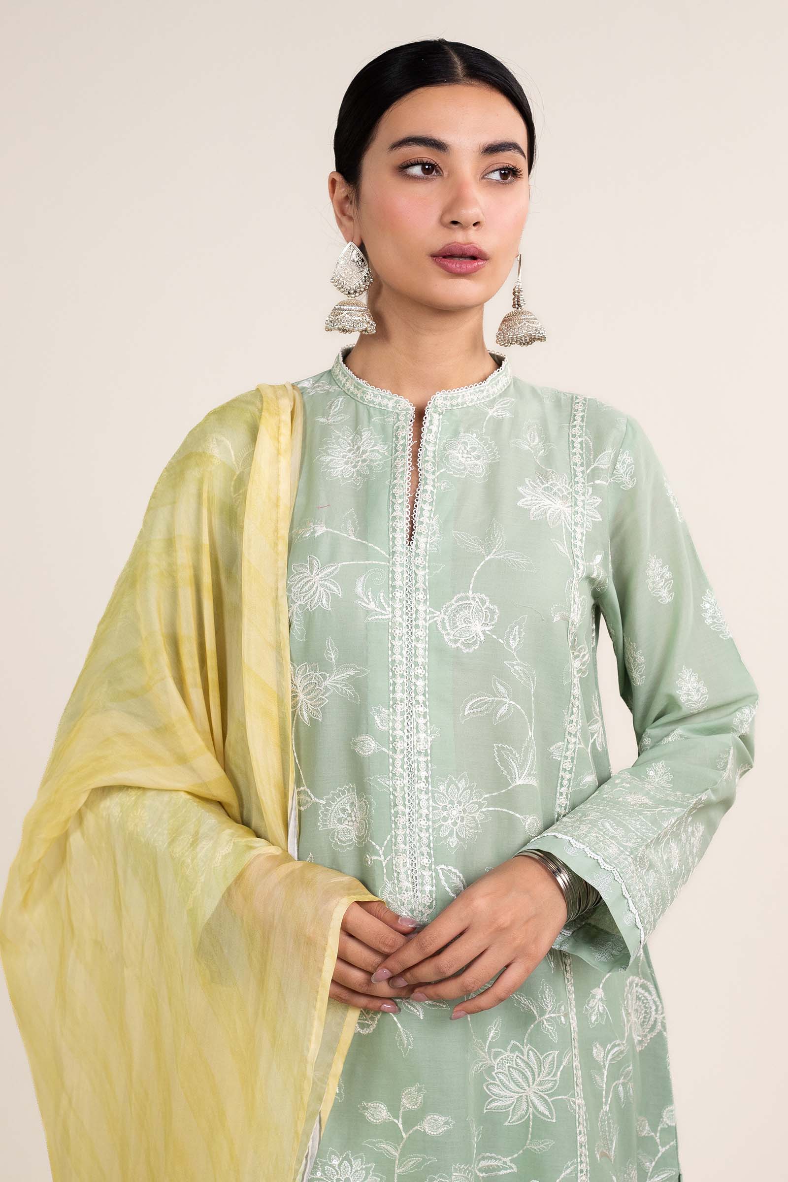 Zara Shahjahan | Stitched Lawn 24 | SL-MAHI-1B
