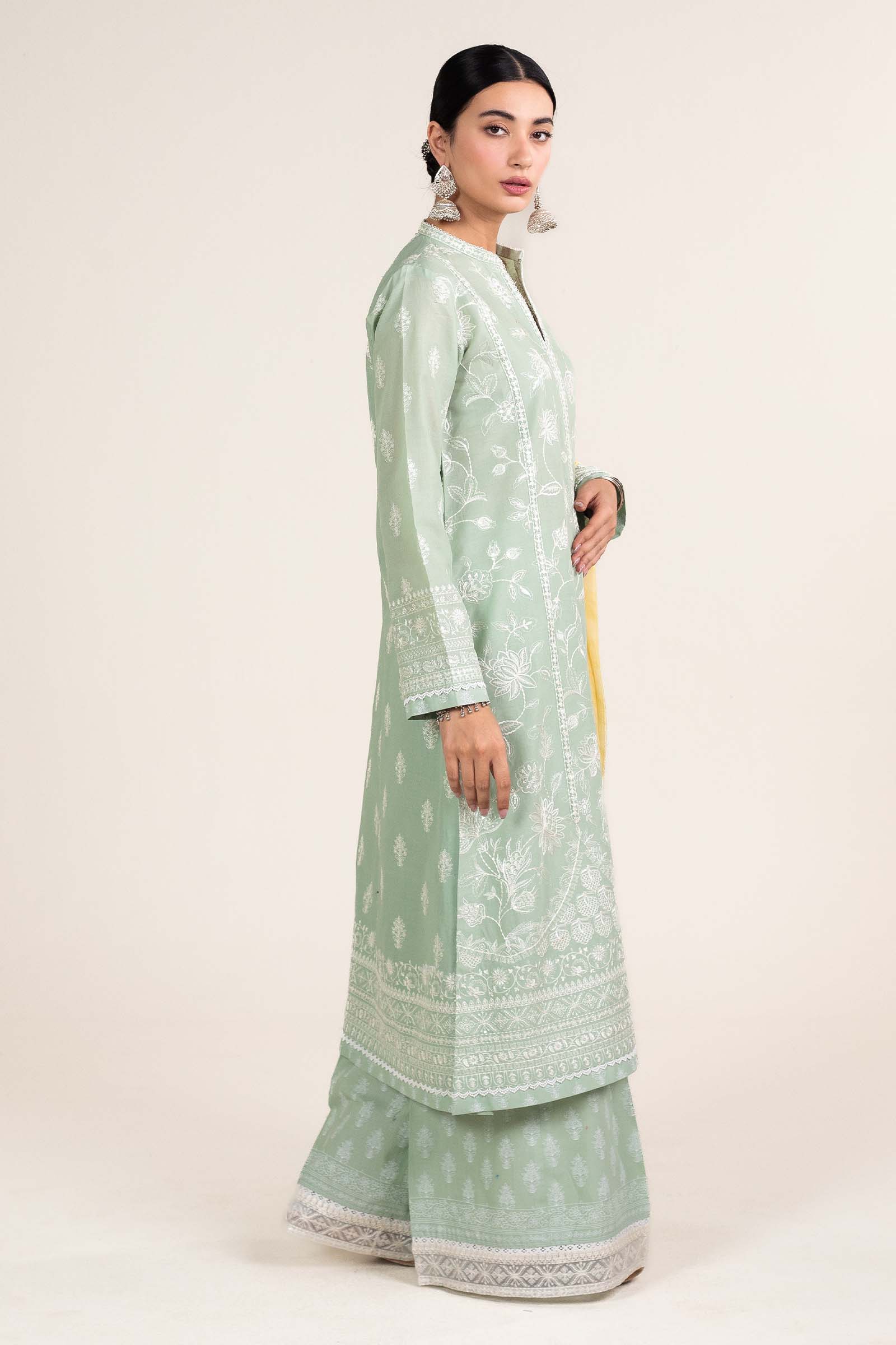 Zara Shahjahan | Stitched Lawn 24 | SL-MAHI-1B