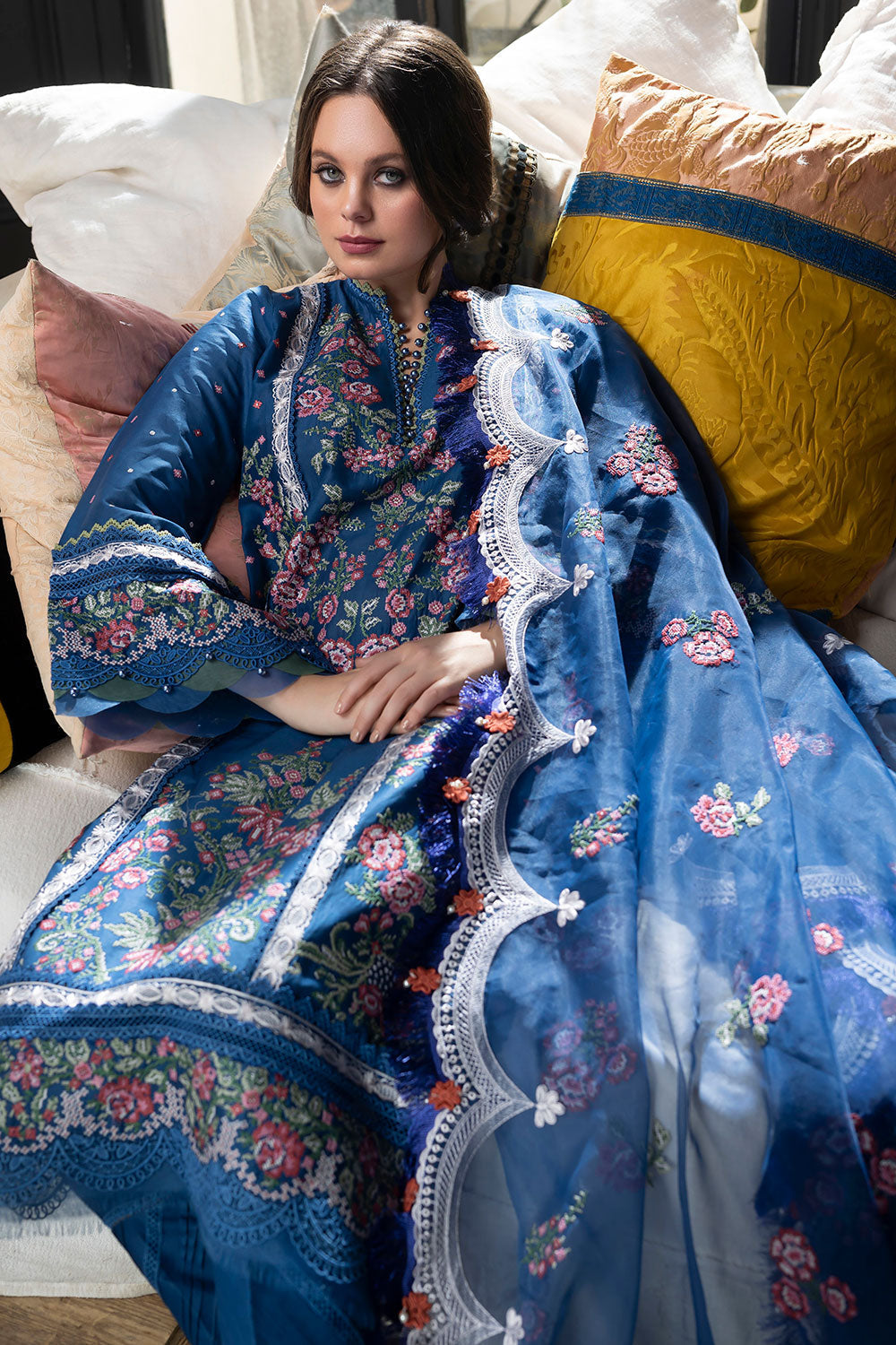 SOBIA NAZIR DESIGN 14A LUXURY LAWN 2023 - House Of Hania