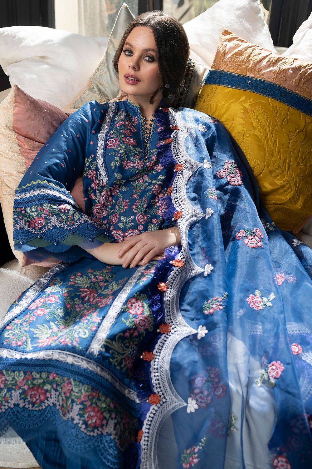 SOBIA NAZIR DESIGN 14A LUXURY LAWN 2023 - House Of Hania