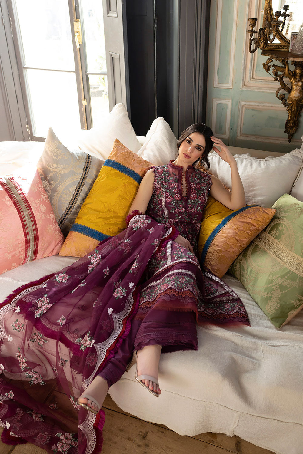 SOBIA NAZIR DESIGN 14B LUXURY LAWN 2023 - House Of Hania