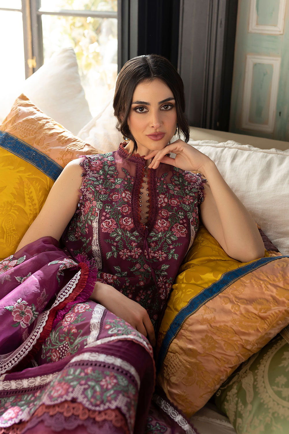 SOBIA NAZIR DESIGN 14B LUXURY LAWN 2023 - House Of Hania