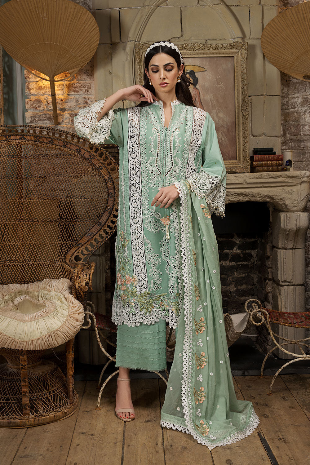 SOBIA NAZIR DESIGN 1A LUXURY LAWN 2023 - House Of Hania