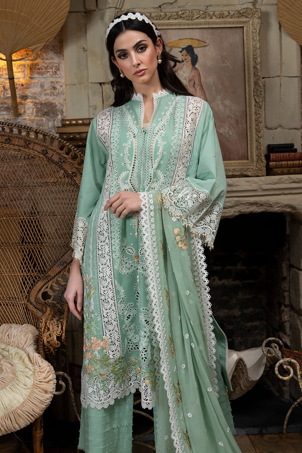 SOBIA NAZIR DESIGN 1A LUXURY LAWN 2023 - House Of Hania