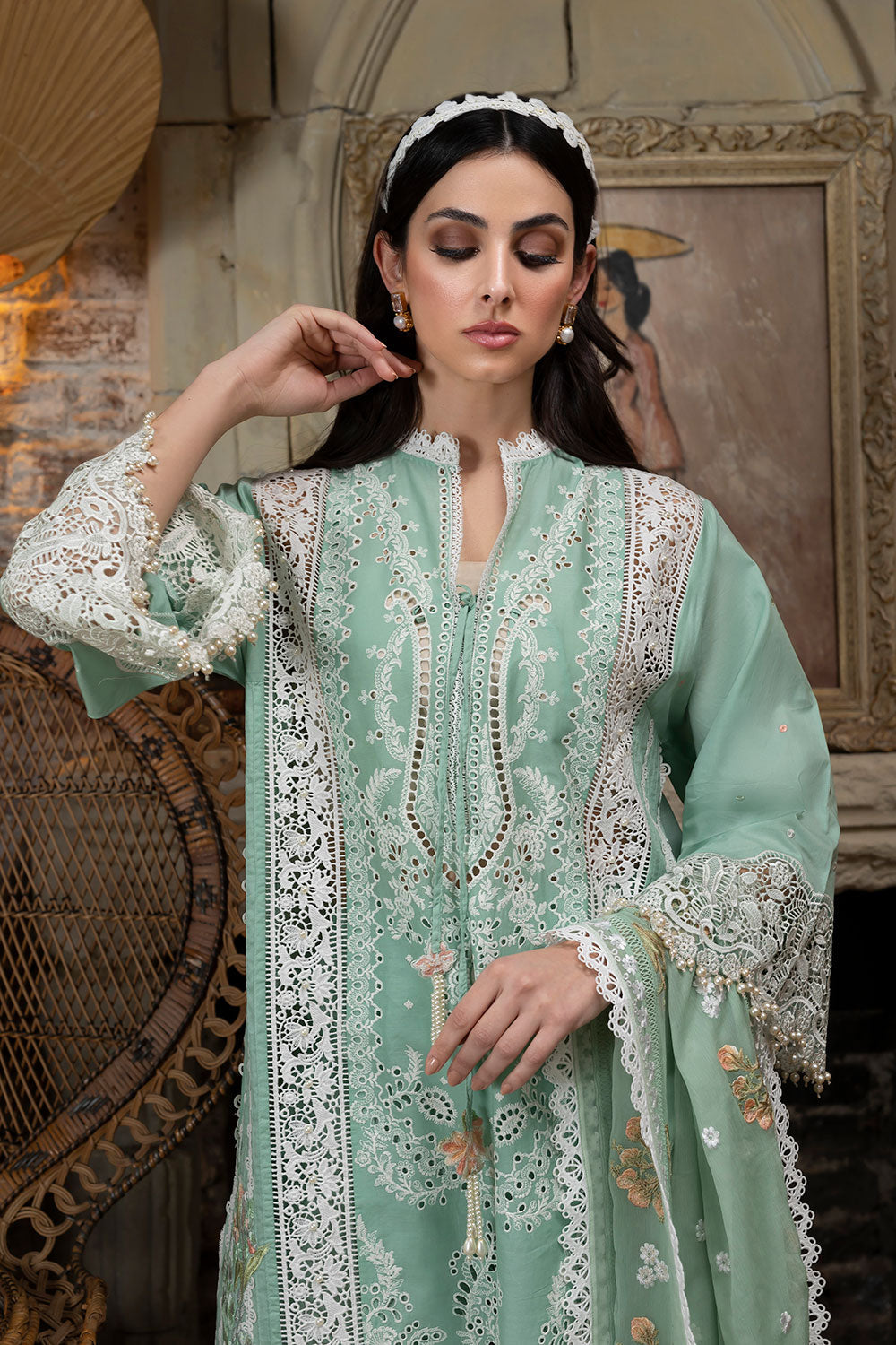 SOBIA NAZIR DESIGN 1A LUXURY LAWN 2023 - House Of Hania