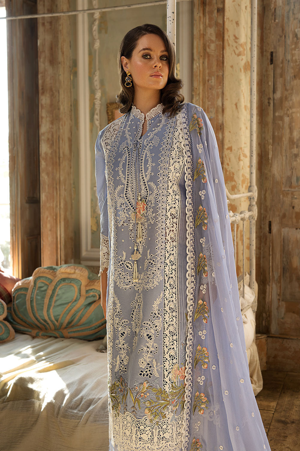 SOBIA NAZIR DESIGN 1B LUXURY LAWN 2023 - House Of Hania