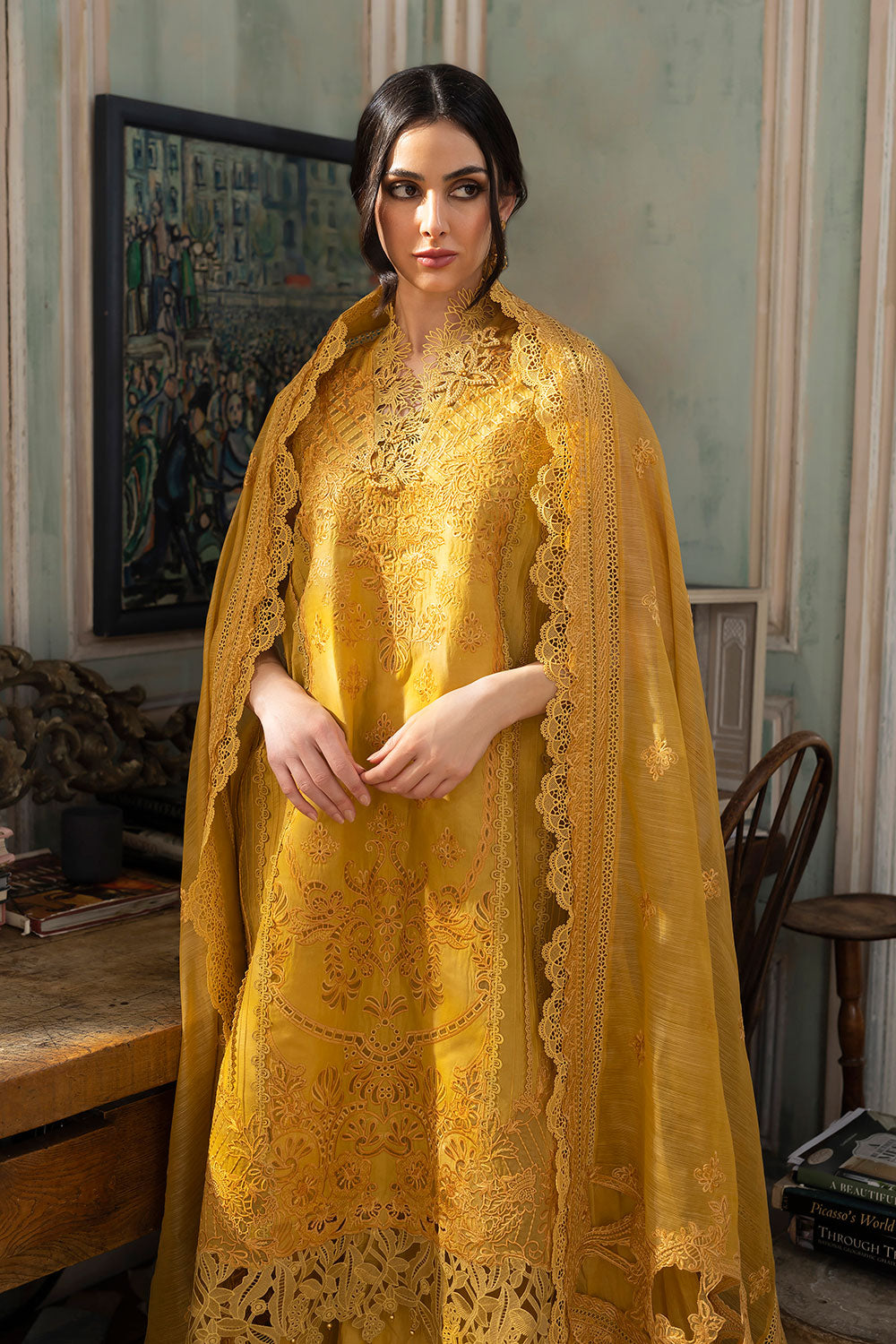 SOBIA NAZIR DESIGN 8A LUXURY LAWN 2023 - House Of Hania