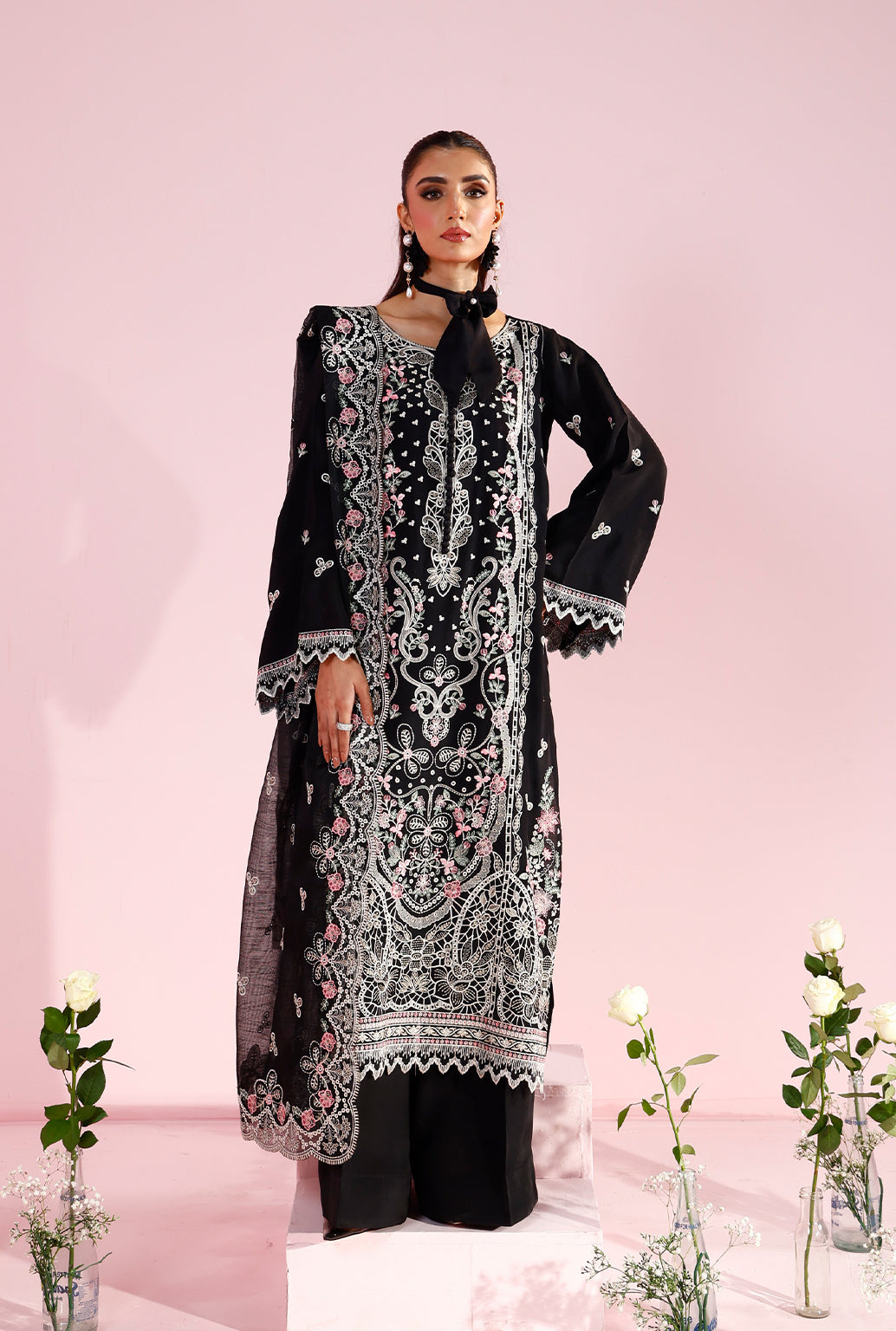 Saad Shaikh | Eid Edit Tropical Silk 26 | MARGARET - House Of Hania
