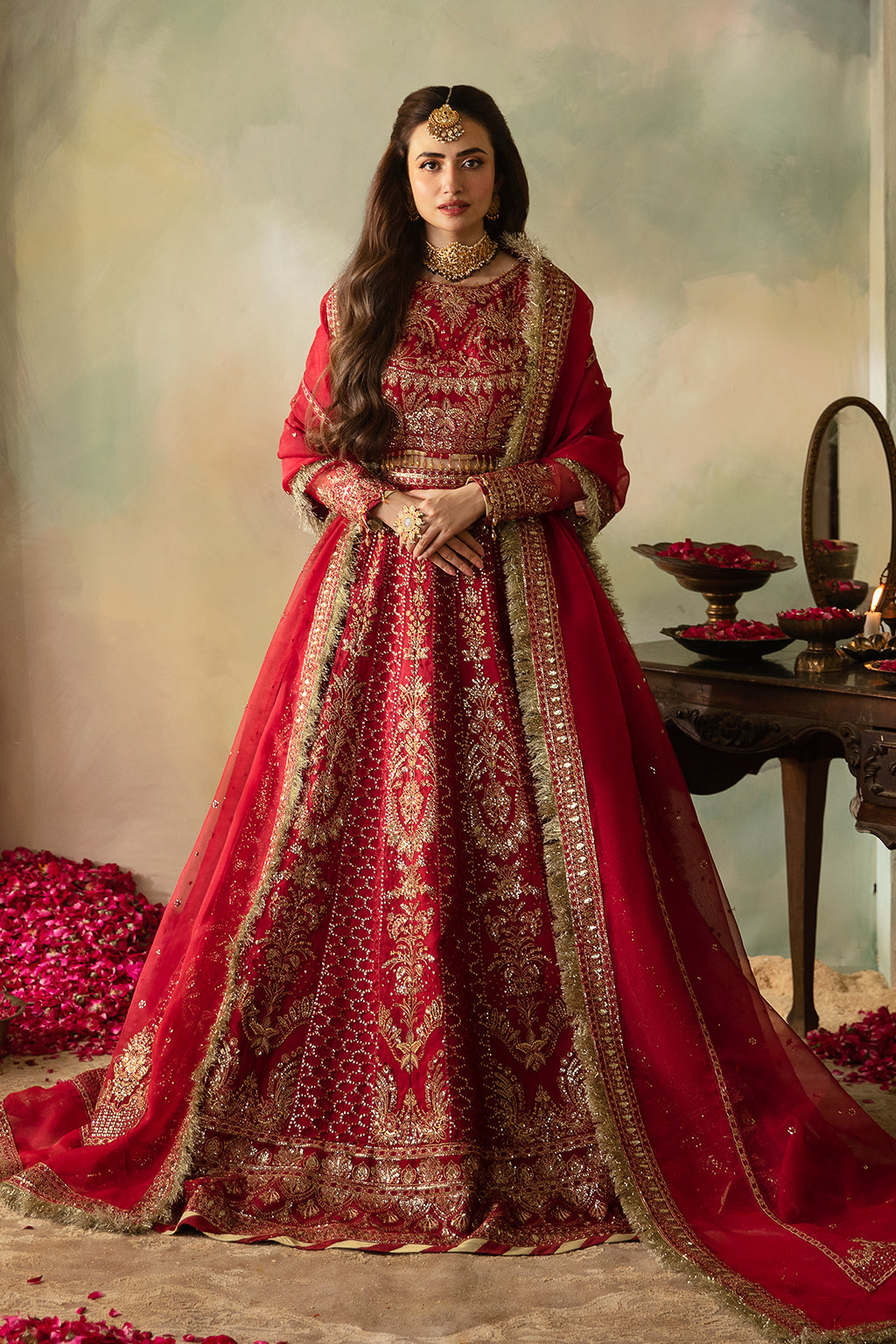 Saad Shaikh | Elana Wedding Formals |  Cerise - House Of Hania