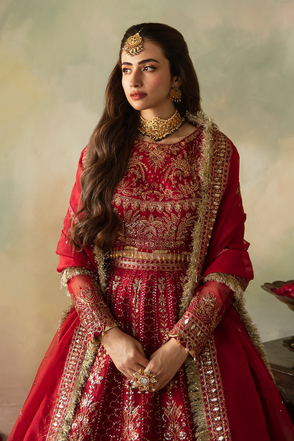 Saad Shaikh | Elana Wedding Formals |  Cerise - House Of Hania