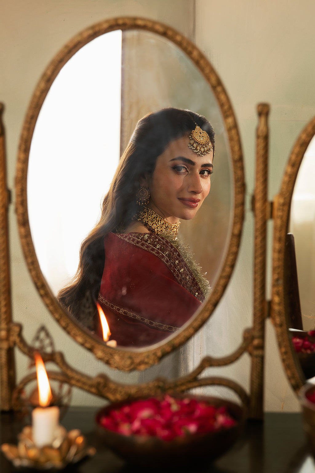Saad Shaikh | Elana Wedding Formals |  Cerise - House Of Hania