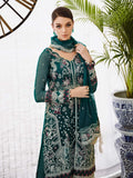 Saad Shaikh Ella Embroidered Luxury Chiffon 3Pc Suit DSG-06 - House Of Hania