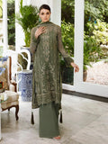 Saad Shaikh Ella Embroidered Luxury Chiffon 3Pc Suit DSG-08 - House Of Hania
