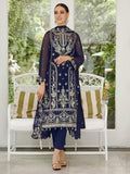 Saad Shaikh Ella Embroidered Luxury Chiffon 3Pc Suit DSG-10 - House Of Hania