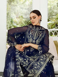 Saad Shaikh Ella Embroidered Luxury Chiffon 3Pc Suit DSG-10 - House Of Hania