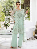 Saad Shaikh Ella Unstitched Embroidered Luxury Chiffon 3Pc Suit DSG-07 - House Of Hania
