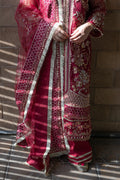 Saad Shaikh Fleurie Vol-02 Luxury Embroidered Net 3Pc Suit - Arya - House Of Hania