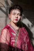 Saad Shaikh Fleurie Vol-02 Luxury Embroidered Net 3Pc Suit - Arya - House Of Hania
