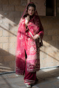 Saad Shaikh Fleurie Vol-02 Luxury Embroidered Net 3Pc Suit - Arya - House Of Hania