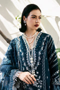 Saad Shaikh Fleurie Vol-02 Luxury Embroidered Raw Silk 3Pc Suit - Belle - House Of Hania