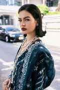 Saad Shaikh Fleurie Vol-02 Luxury Embroidered Raw Silk 3Pc Suit - Belle - House Of Hania