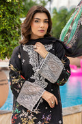 Saad Shaikh | Lawn 25 | Black - Zestel - House Of Hania