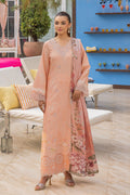 Saad Shaikh | Lawn 25 | Peach - Flayme - House Of Hania