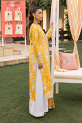 Saad Shaikh | Lawn 25 | Yellow - Amber Bloom - House Of Hania