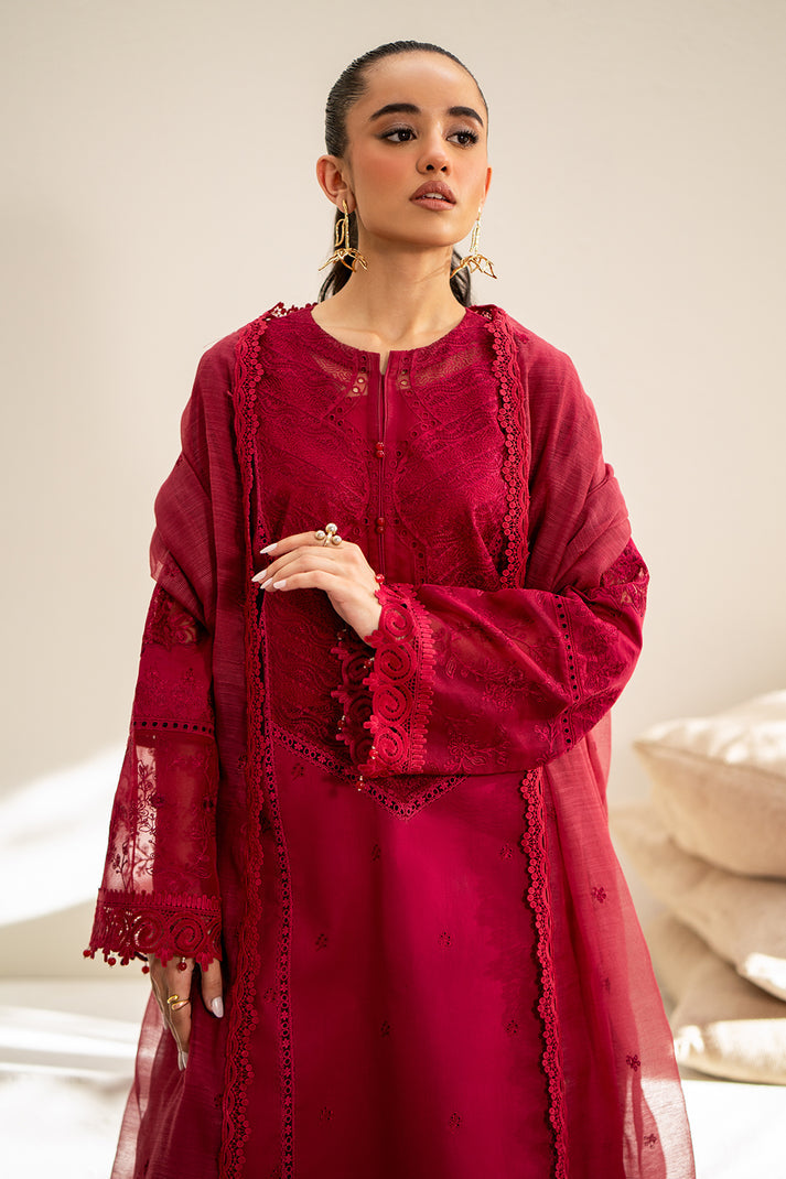 Saad Shaikh | Luxe Eid Lawn 24 | Blush - House Of Hania