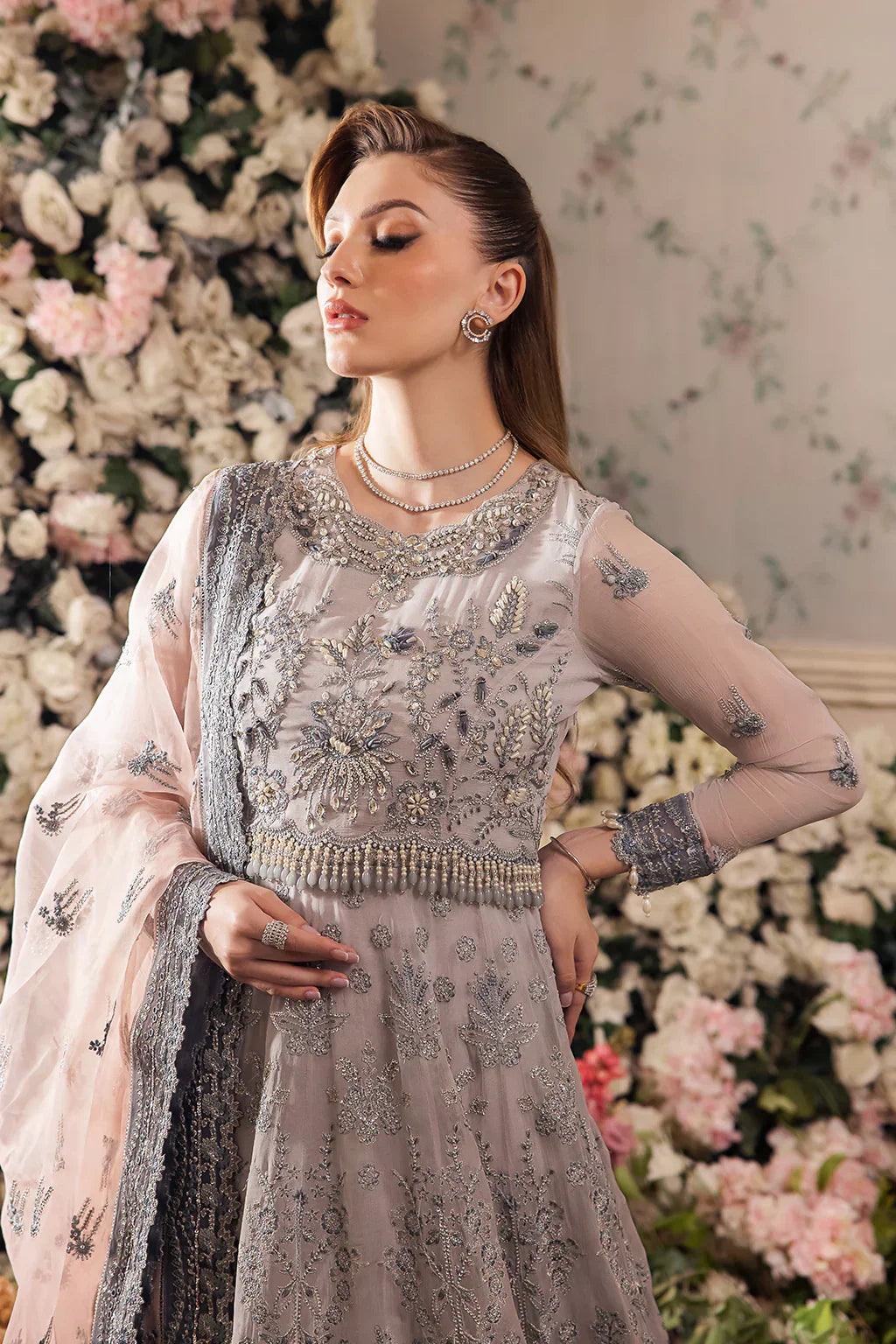 Saad Shaikh | Panache Luxury Chiffon 24 | Insiya - House Of Hania