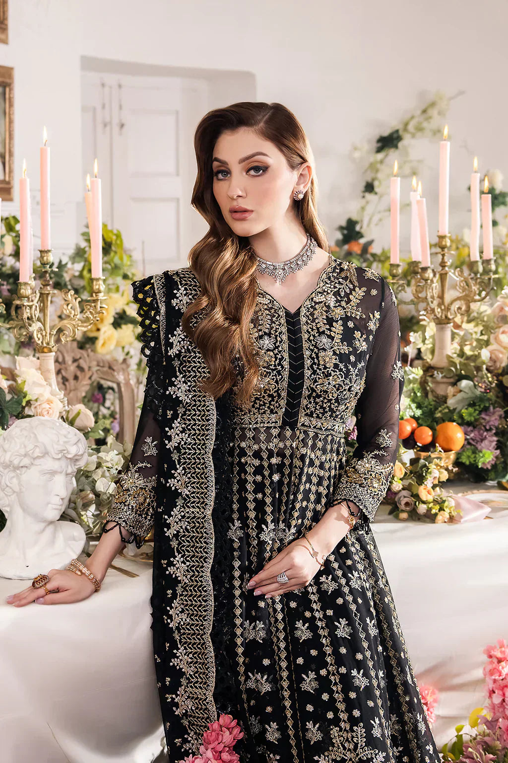 Saad Shaikh | Panache Luxury Chiffon 24 | Rayam - House Of Hania