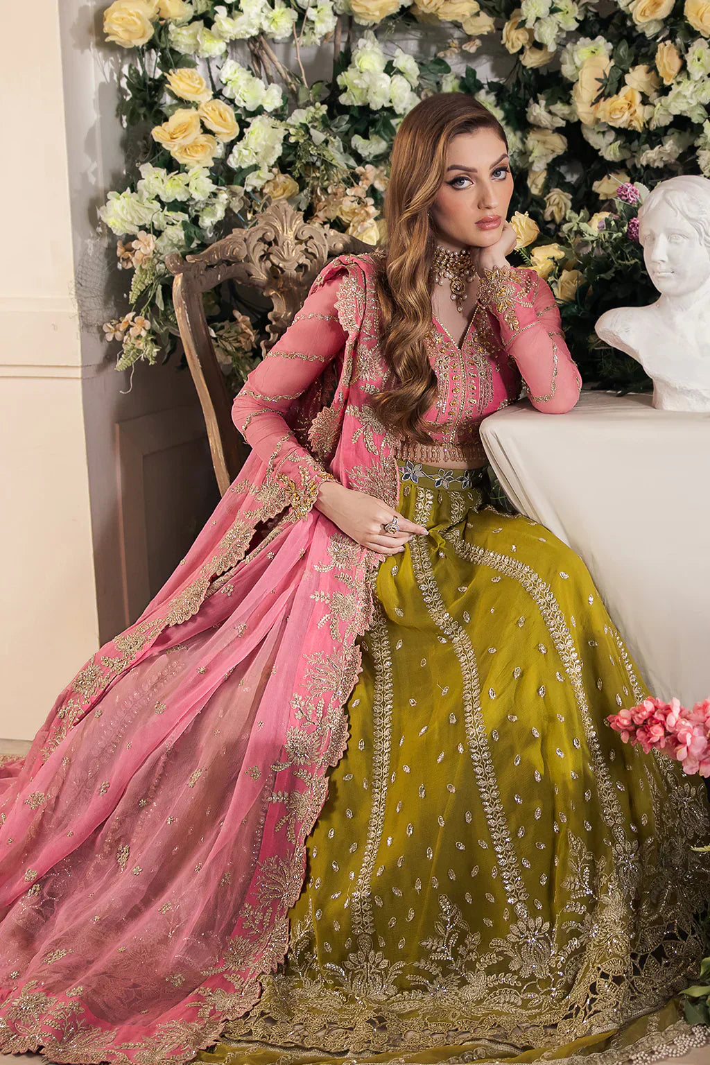 Saad Shaikh | Panache Luxury Chiffon 24 | Taskheer - House Of Hania