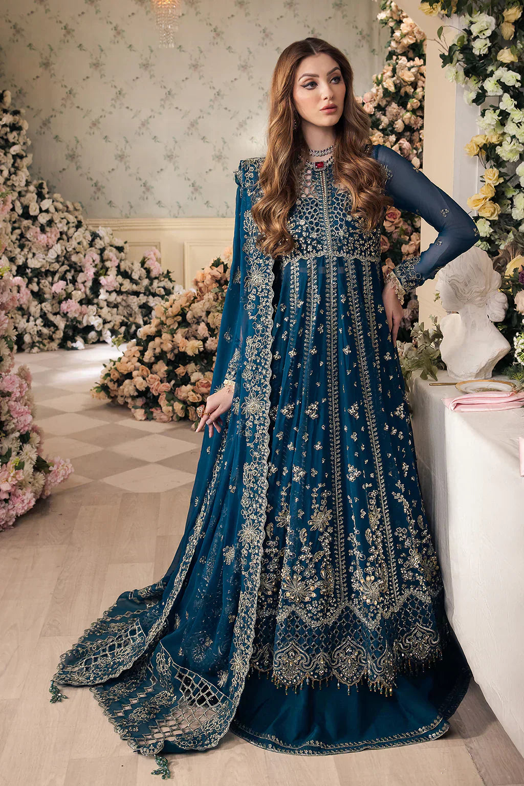 Saad Shaikh | Panache Luxury Chiffon 24 | Yumna - House Of Hania