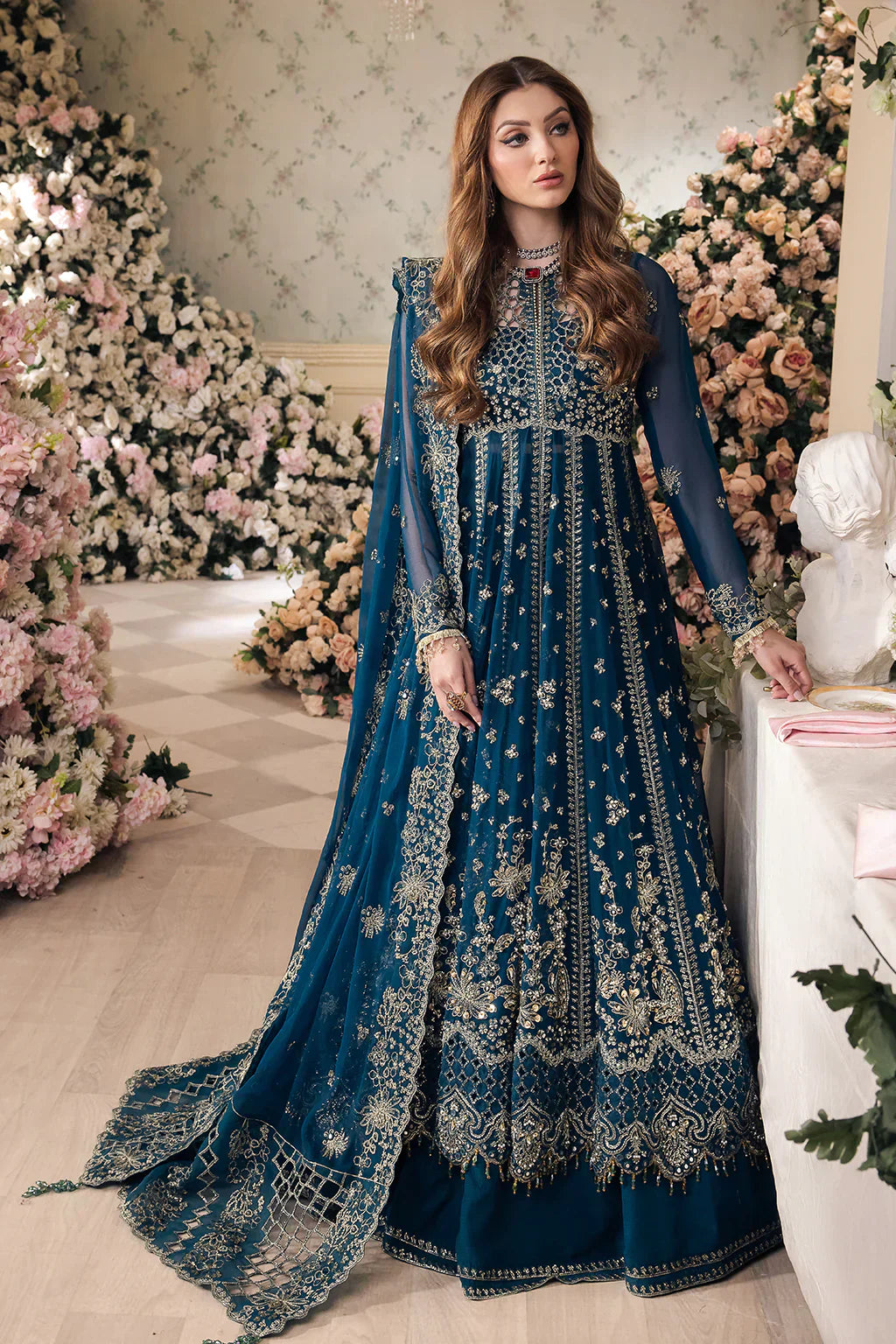 Saad Shaikh | Panache Luxury Chiffon 24 | Yumna - House Of Hania