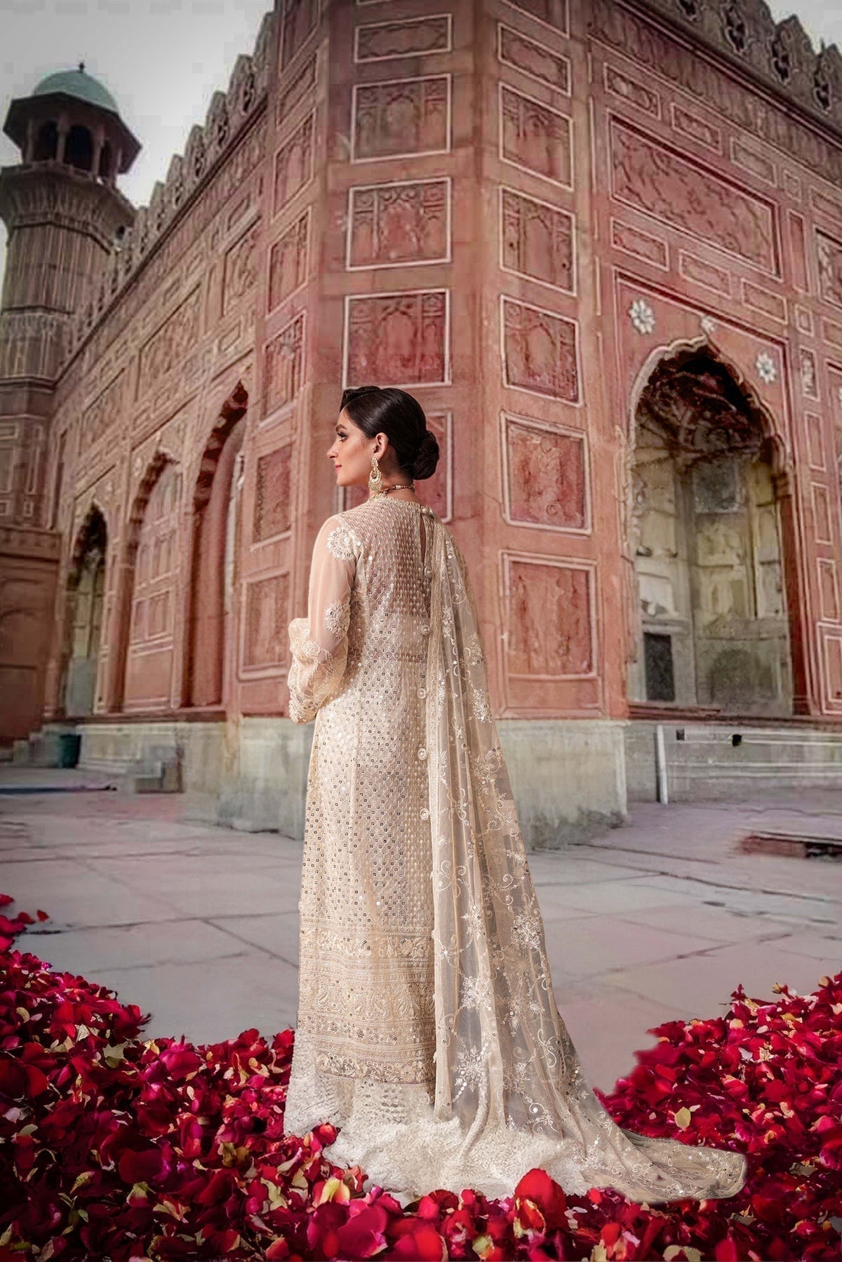 Sable Vogue Embroidered Net 4 Piece Suit FC-02-23 - House Of Hania