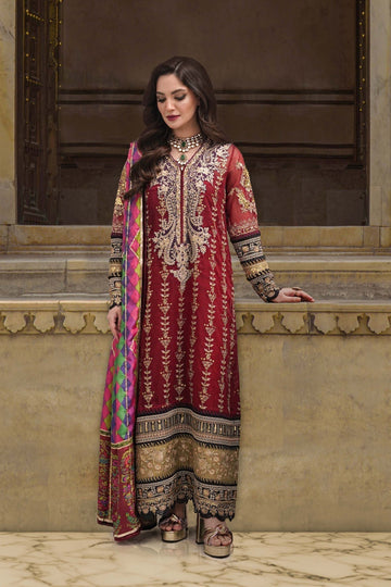 Sable Vogue Embroidered Net 4 Piece Suit FC-04-23 - House Of Hania