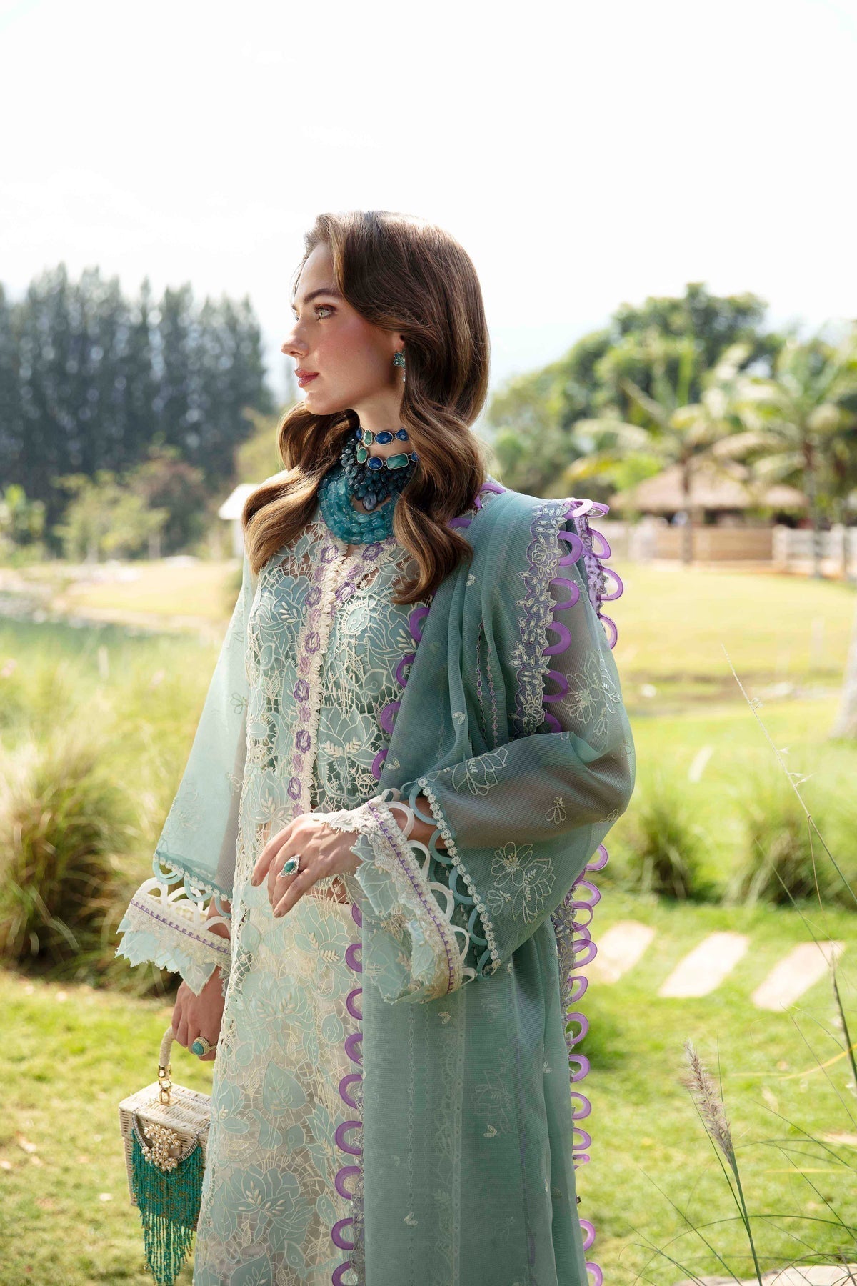 Sable Vogue | Luxury Lawn 24 | Afroz - House Of Hania