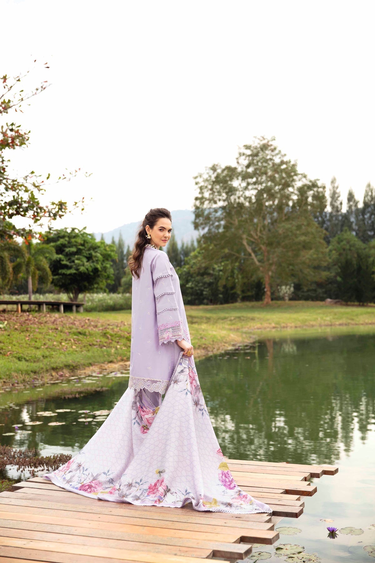 Sable Vogue | Luxury Lawn 24 | Aster - House Of Hania