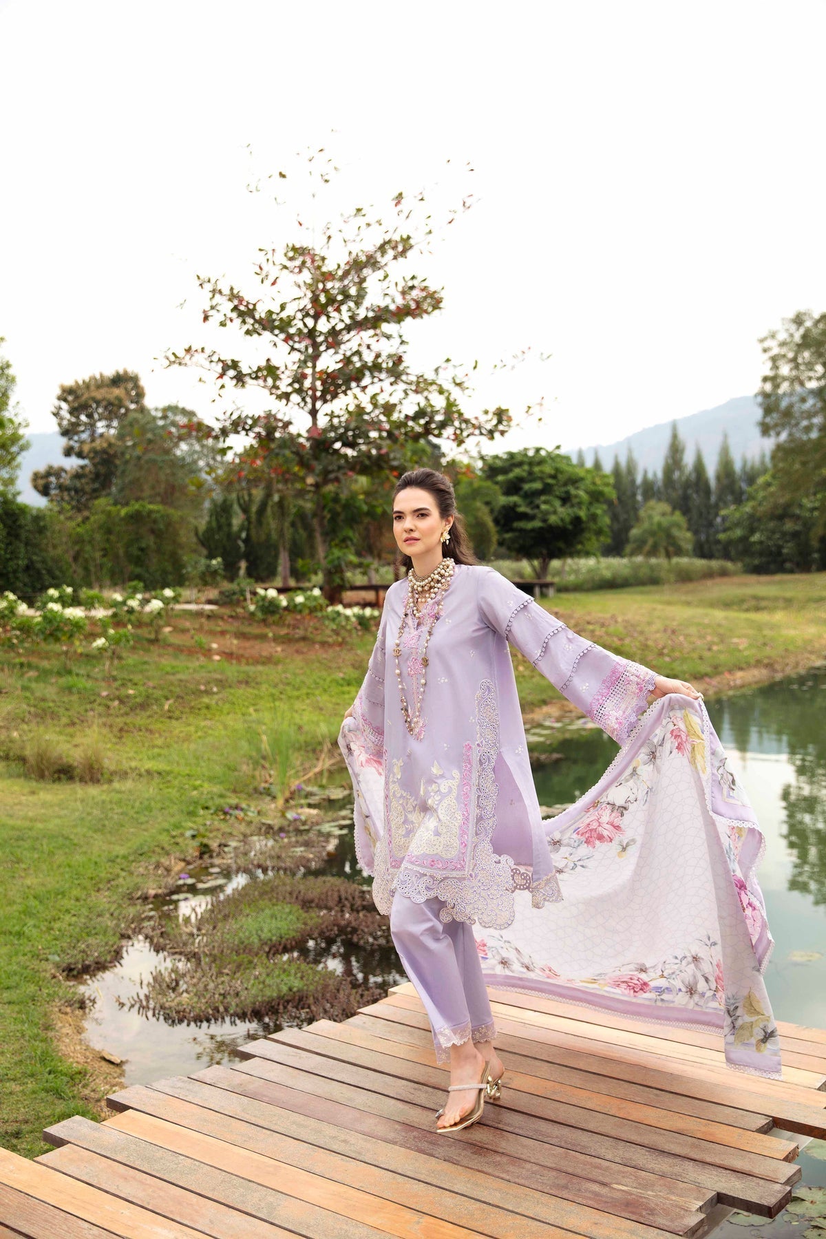 Sable Vogue | Luxury Lawn 24 | Aster - House Of Hania