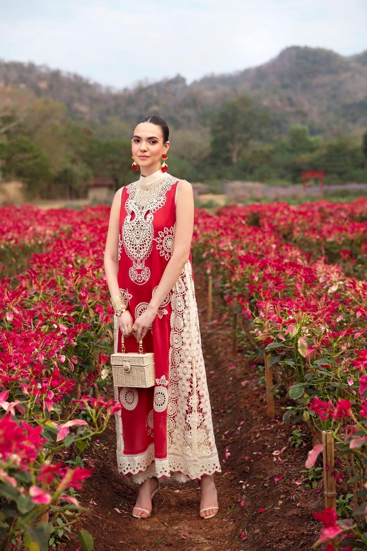 Sable Vogue | Luxury Lawn 24 | Carnelian - House Of Hania